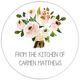 Pink Bouquet Kitchen Round Stickers in a Jar Image 2 of 2